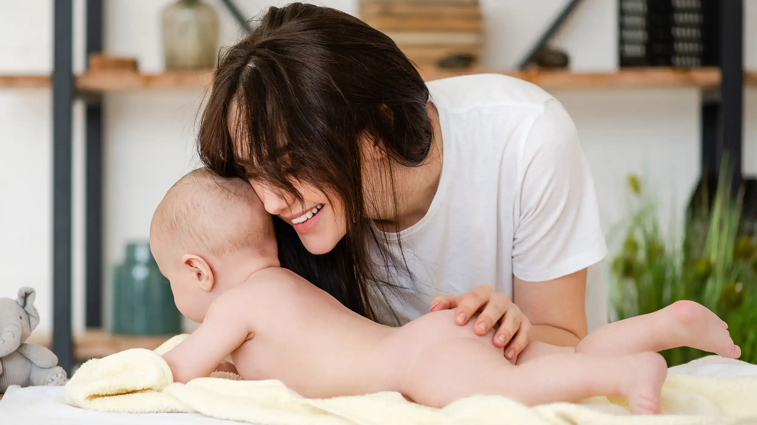 How to wipe a baby